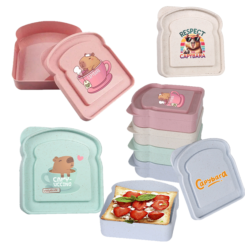 Food Storage Meals - Kotak Penyimpanan Makanan Sandwich Capybara, Wadah