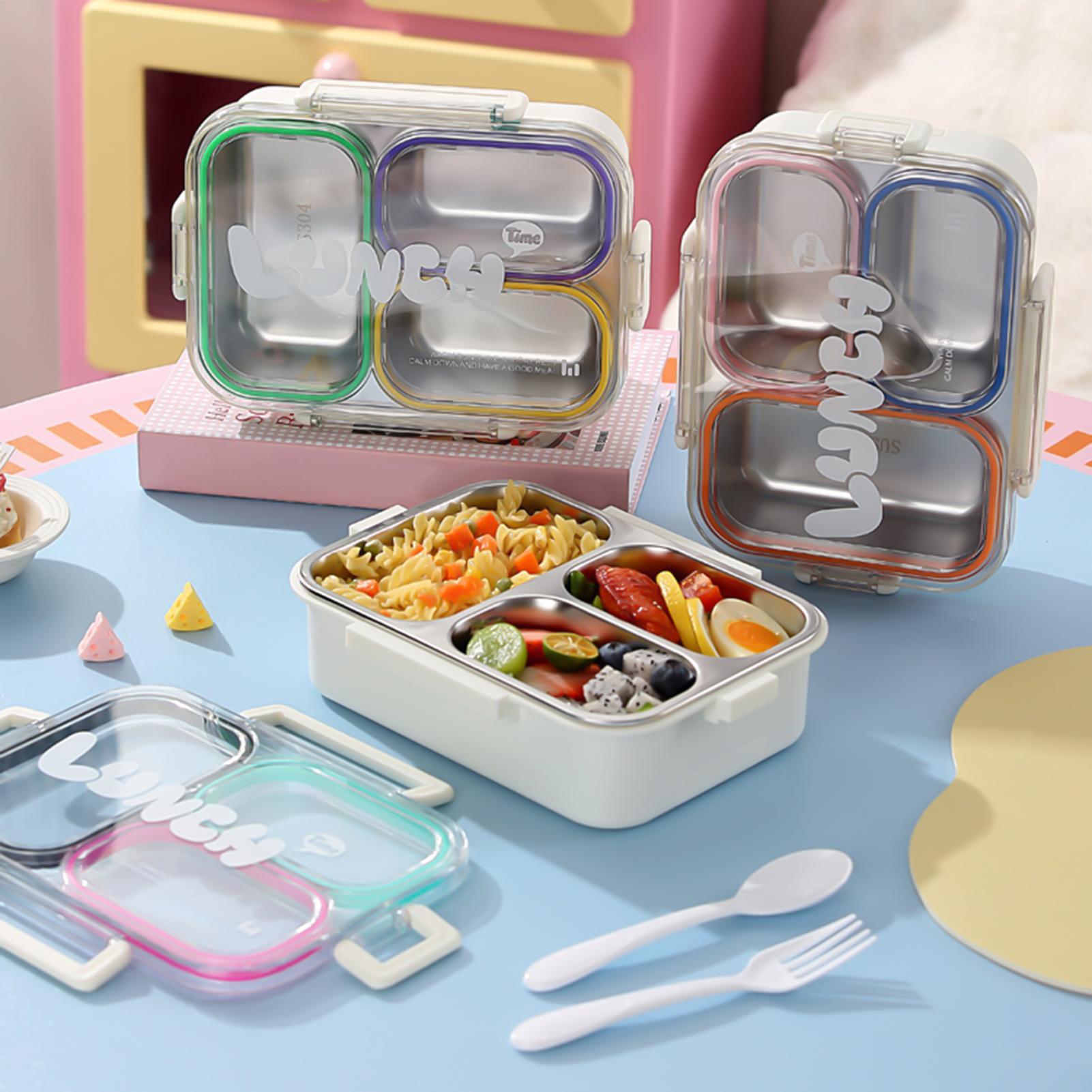 Food Storage With Dividers - Kotak Makan Siang Stainless Steel Terbagi