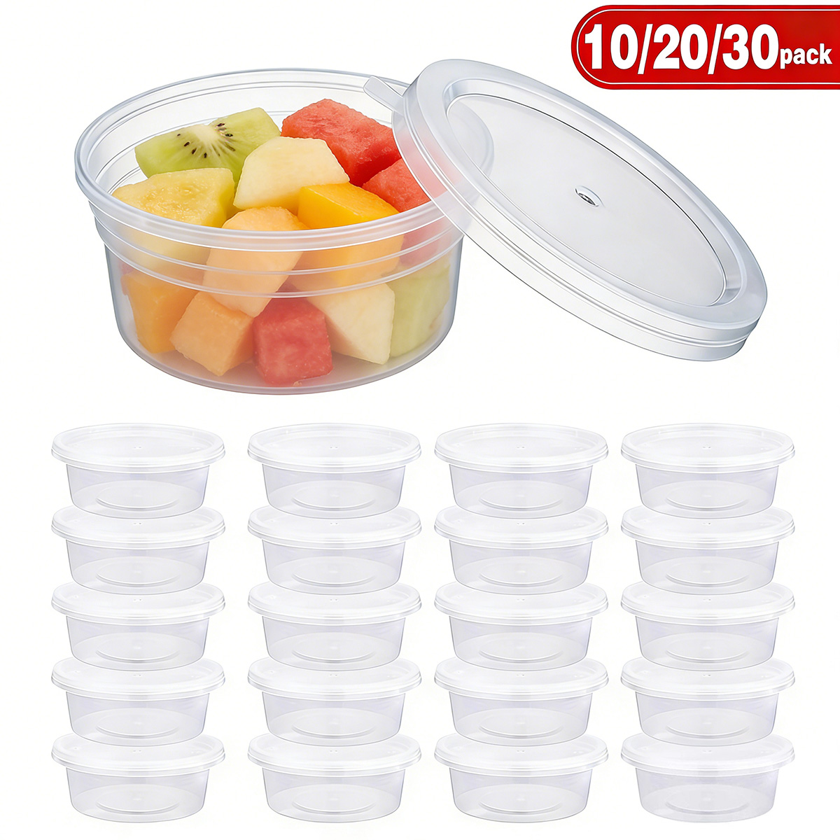 Food Storage Meals - 10/20/30 Wadah Kecil untuk Slime dengan