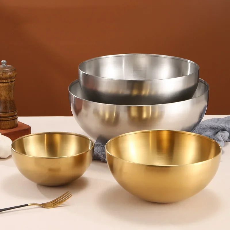 Food Storage Meals - Mangkuk Salad Buah Stainless Steel Tebal
