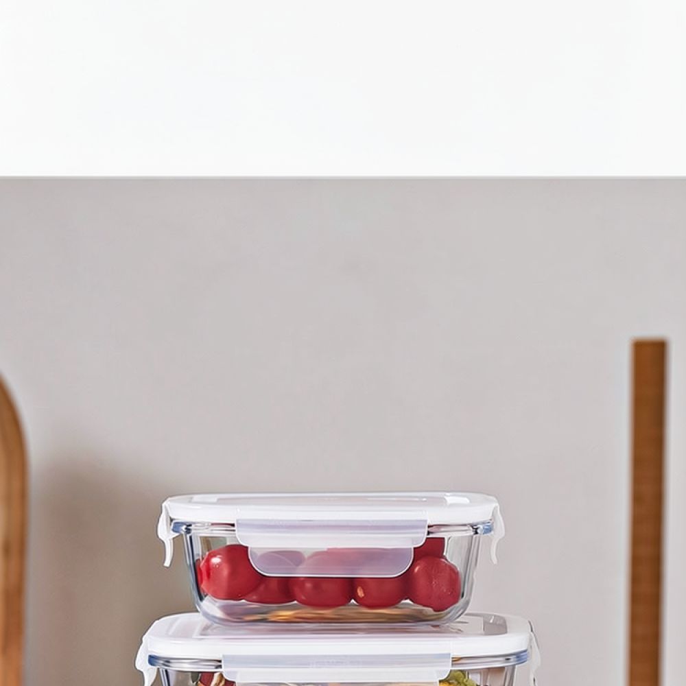 Food Storage With Dividers - Kotak Bekal Bento Kaca yang Aman