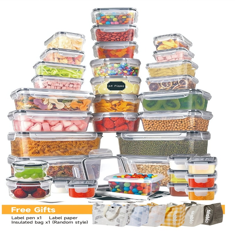 Food Storage Meals - 48PCS Set Wadah Penyimpanan Makanan Bebas