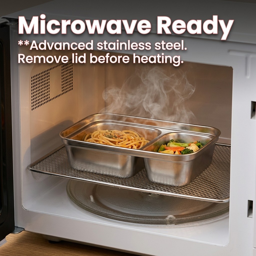 Kotak Makan Siang Anti Karat 3 - Food Storage Oven Safe ulasan dan harga