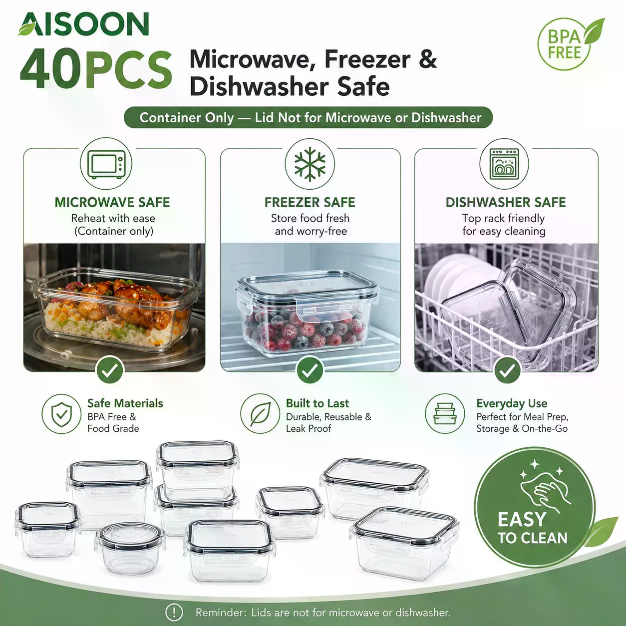 40 PCS Set Wadah Penyimpanan M - Food Storage Meals ulasan dan harga