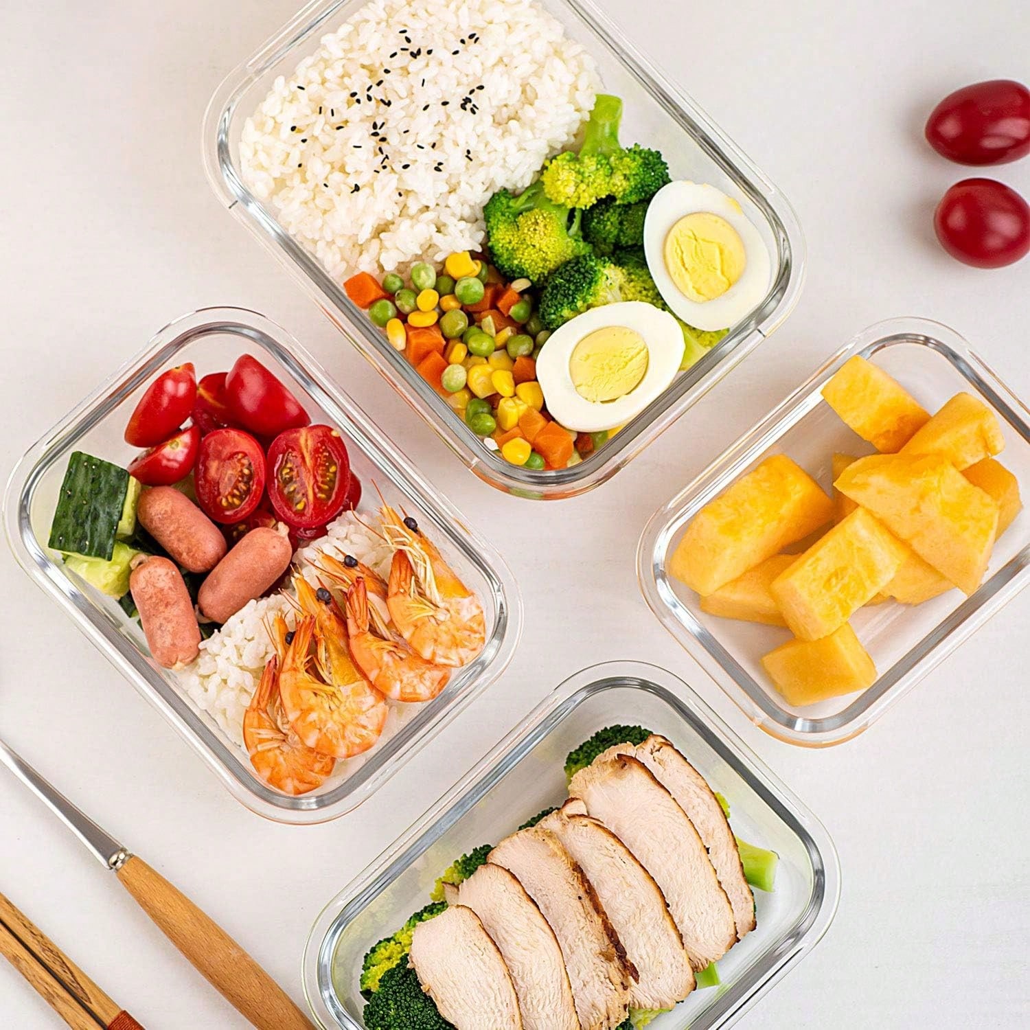 10 Wadah Makanan Kaca, Wadah P - Food Storage Meals ulasan dan harga