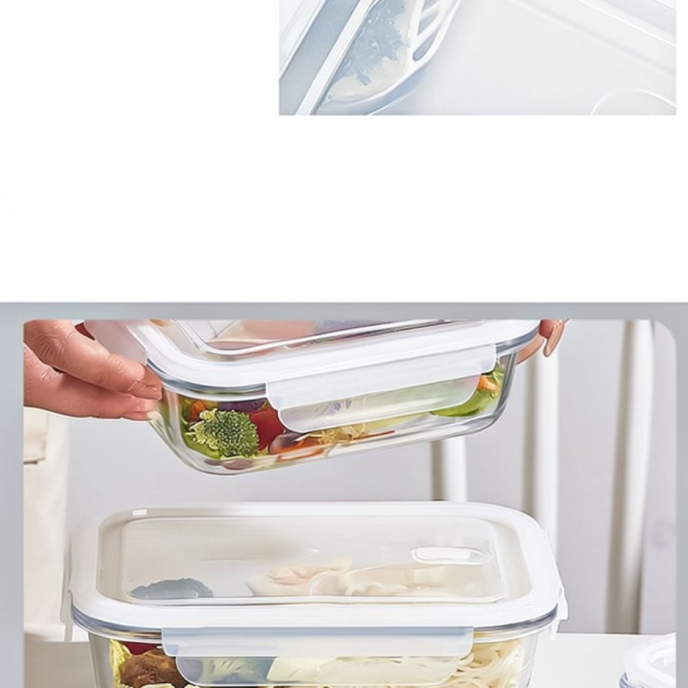 Kotak Bekal Bento Kaca yang Am - Food Storage With Dividers ulasan dan harga