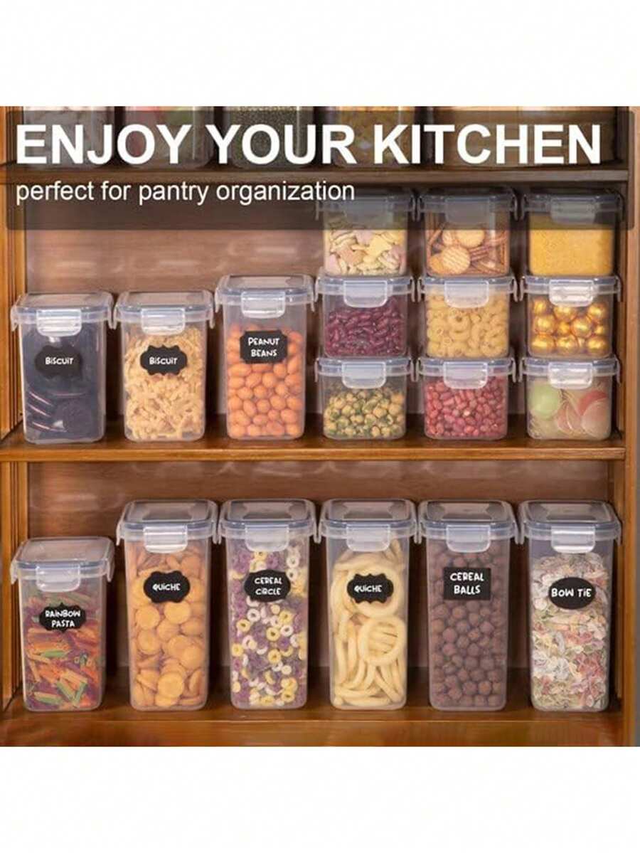 24 buah Wadah Penyimpanan Maka - Food Storage Labels ulasan dan harga
