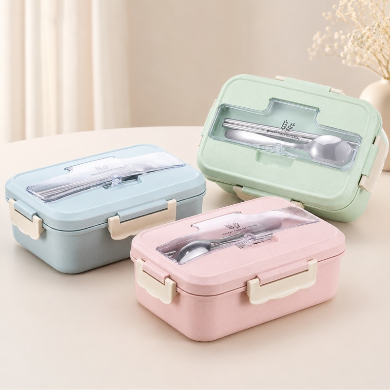 Kotak Makan Siang dari Jerami  - Food Storage Oven Safe ulasan dan harga